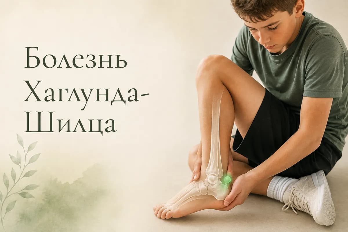 Обложка статьи «Болезнь Хаглунда-Шилца: современный научный обзор для пациента»