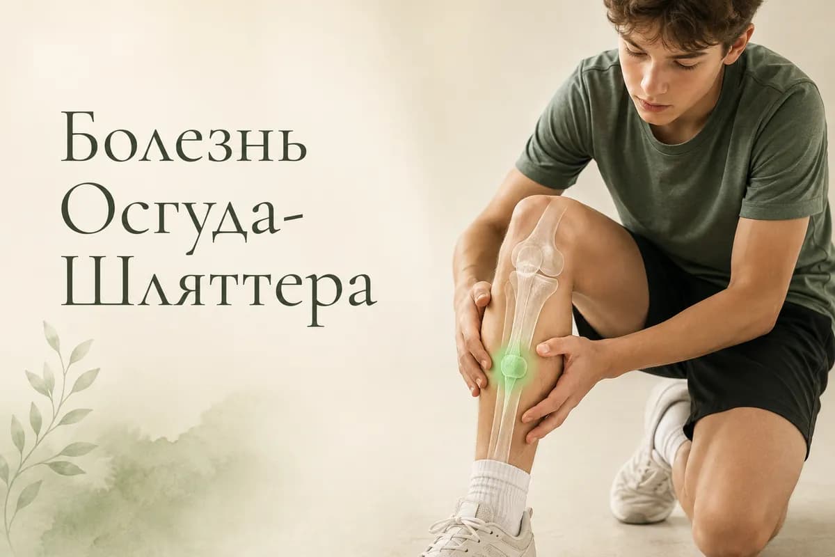 Обложка статьи «Болезнь Осгуда-Шляттера: шишка под коленом у подростка»