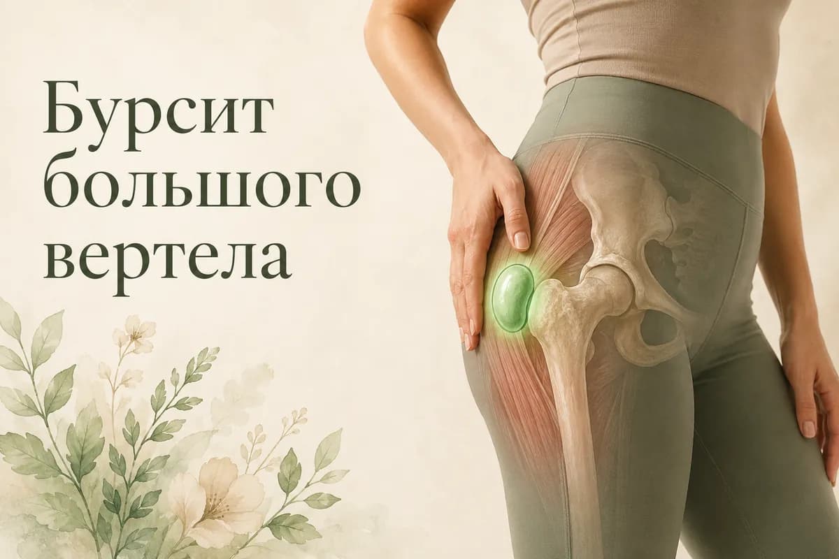 Обложка статьи «Бурсит большого вертела: почему болит бедро и как с этим справиться»