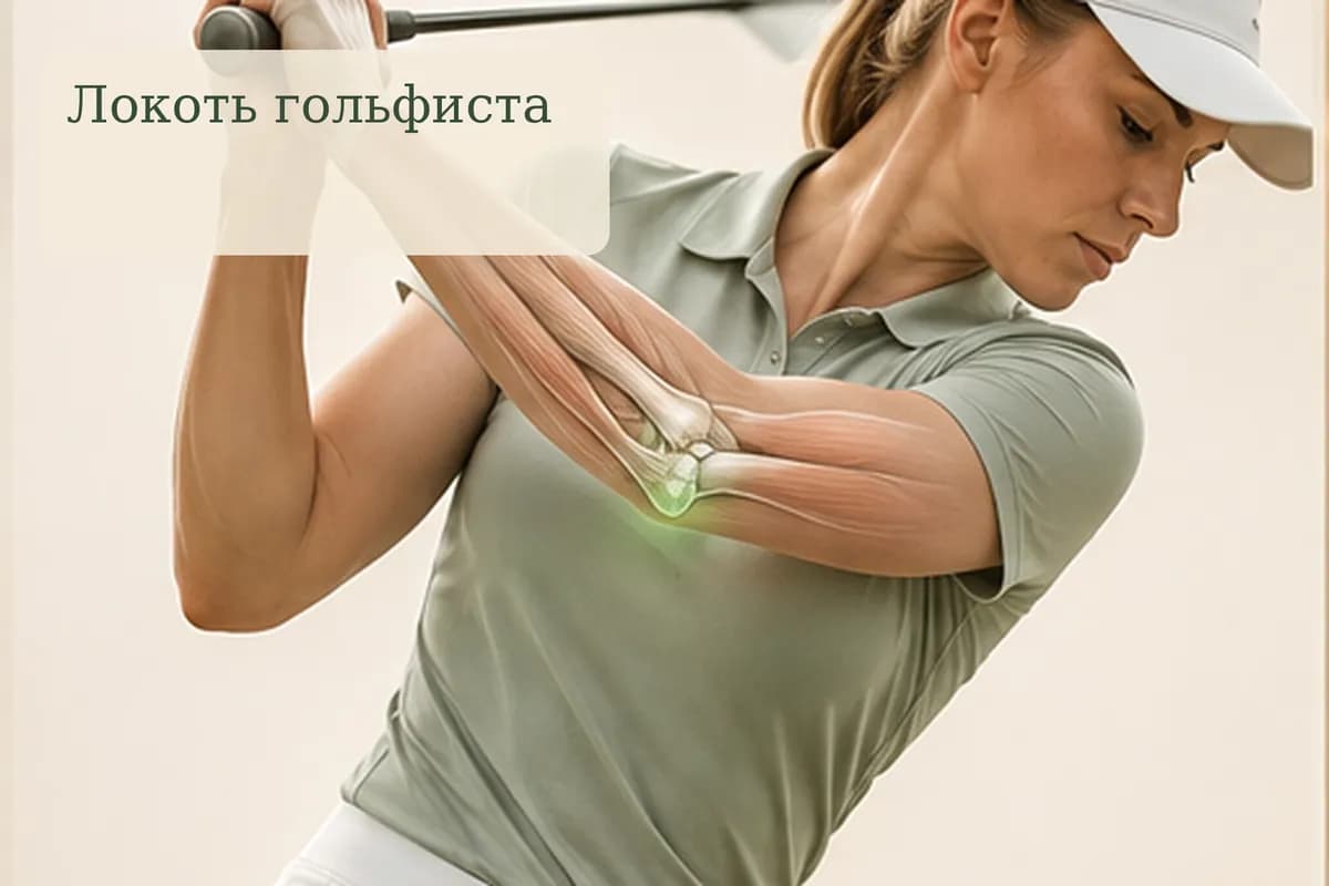 Обложка статьи «Локоть гольфиста (медиальный эпикондилит)»