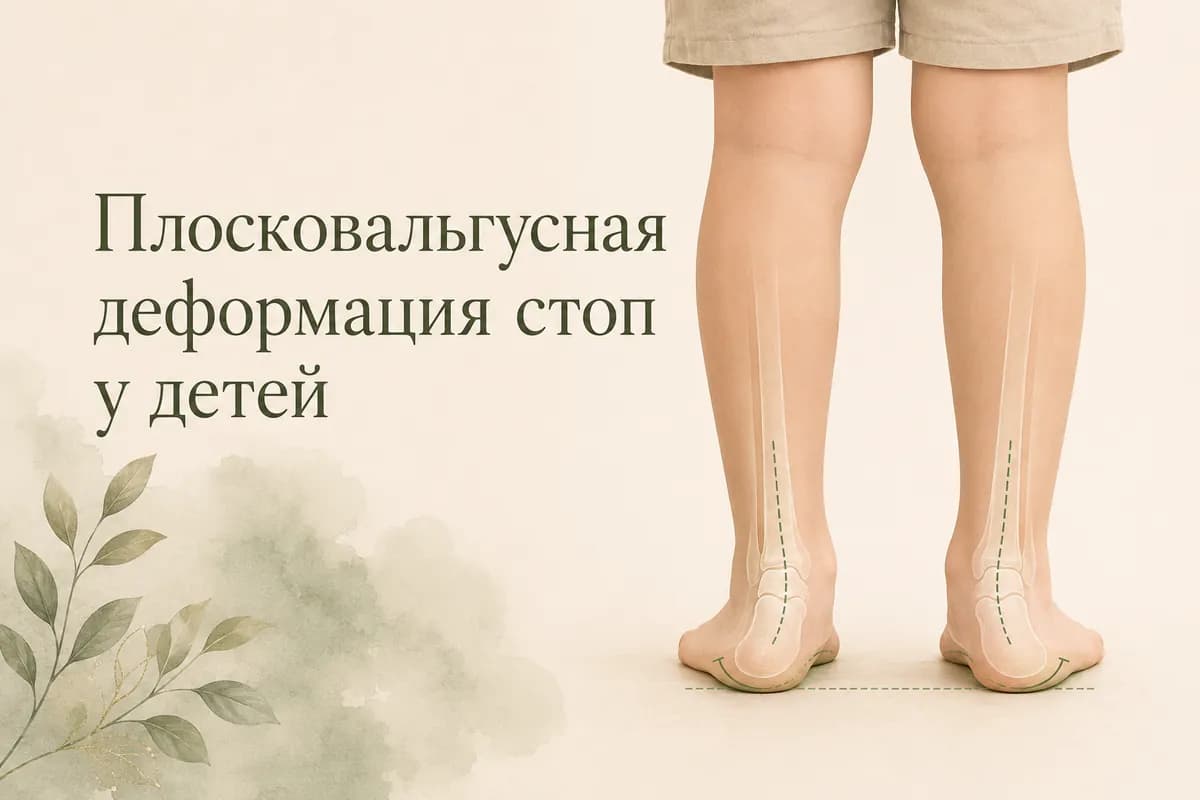 Обложка статьи «Плосковальгусная деформация стоп у детей»