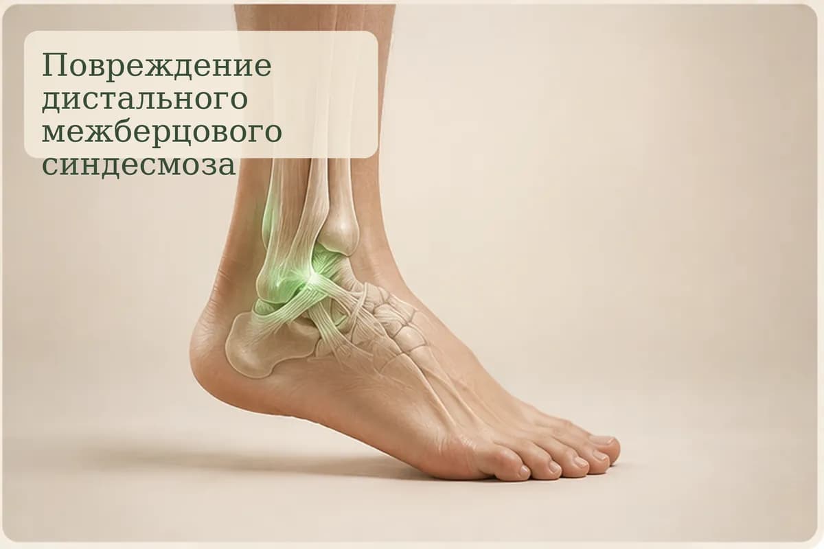 Обложка статьи «Повреждение дистального межберцового синдесмоза (ДМБС)»