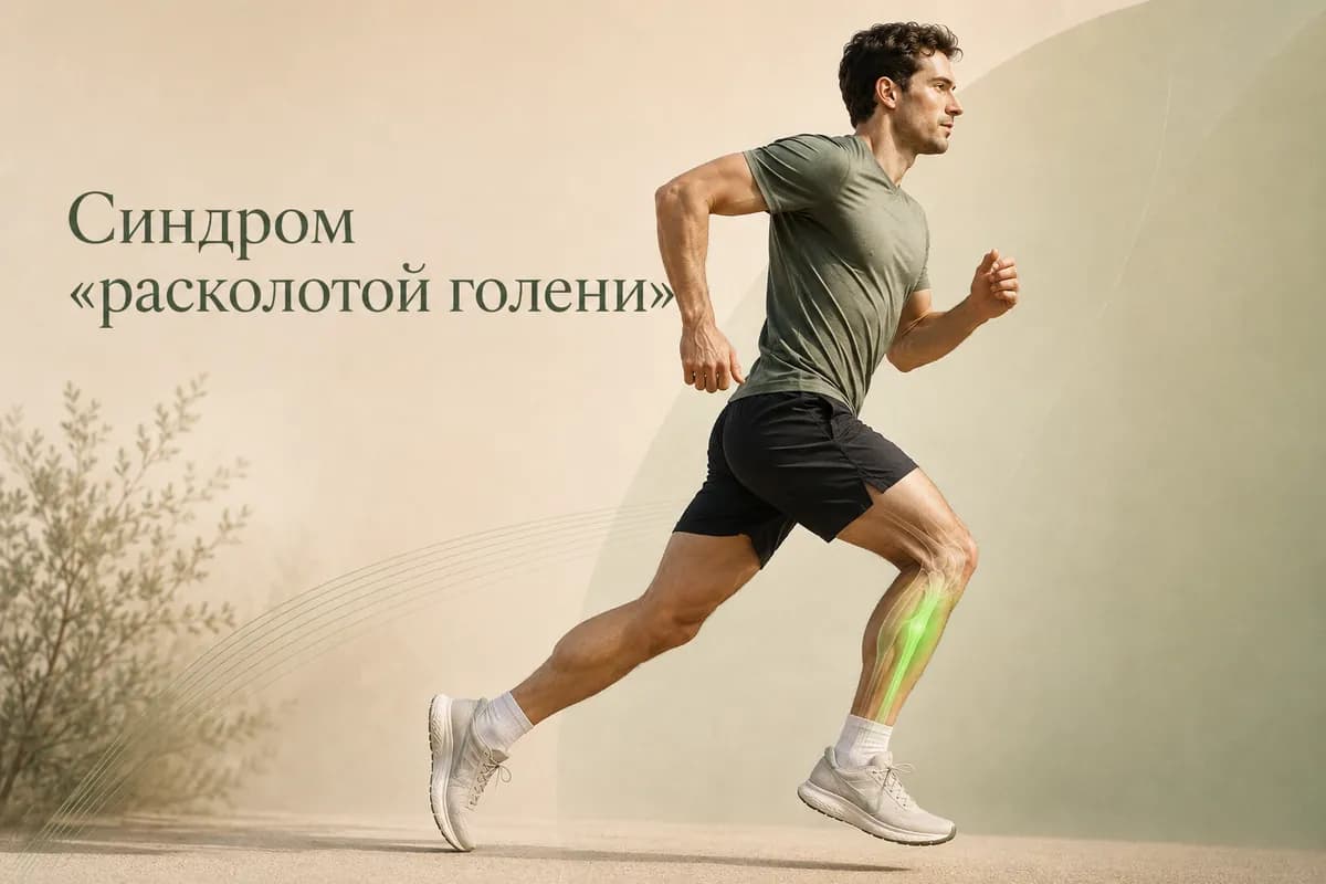 Обложка статьи «Синдром «расколотой голени» (shin splints)»
